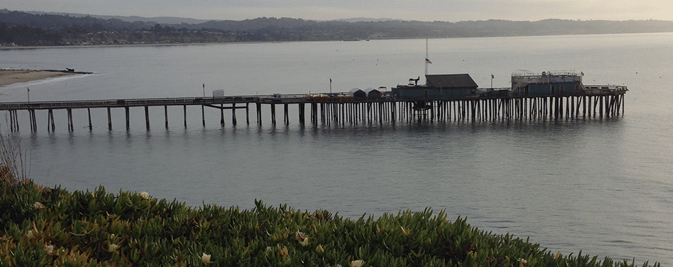 Capitola Village and Wharf from Jewel Box