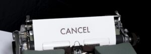 cancel